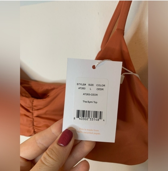 Andie Swim The Symi Bikini In Cedar Size Large NWT MSRP $140 - Picture 6 of 14